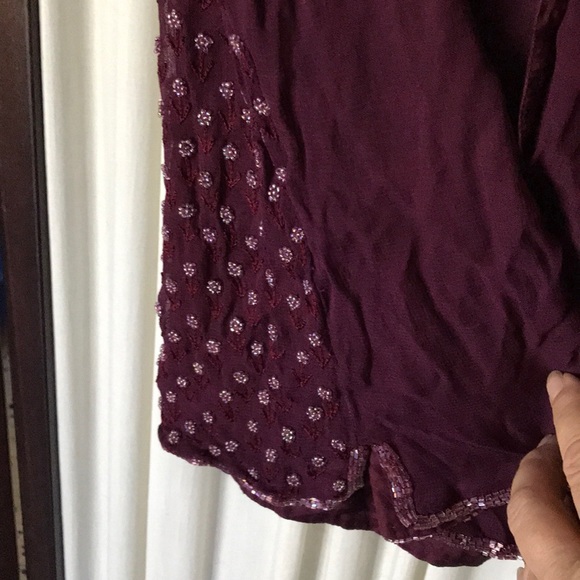 Vintage embroidery beaded top blouse Sz L - Picture 7 of 8